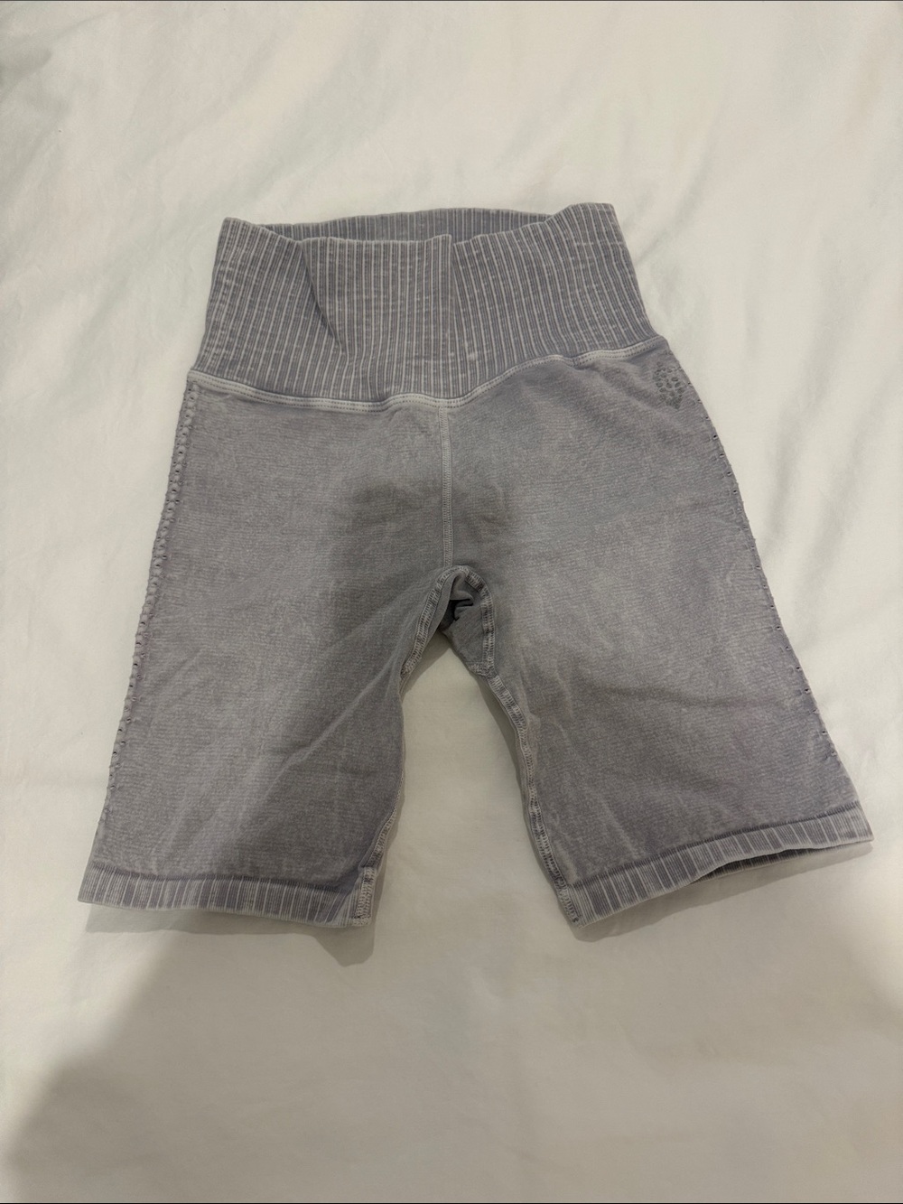 FP Movement by Free People Gray High-Waist Bike Shorts